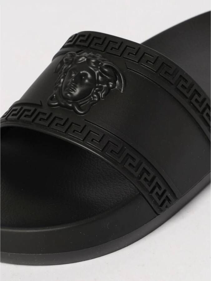 Versace Stijlvolle Zwarte Zomerslippers