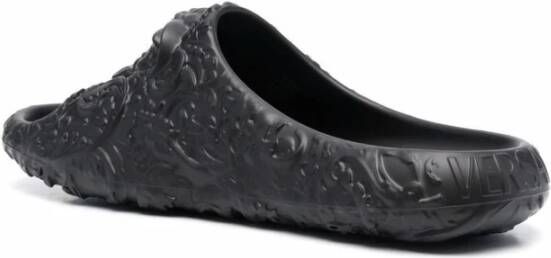 Versace Teenslippers Sliders Zwart Heren