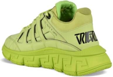Versace Trigreca Sneakers in Limegroen Green Heren