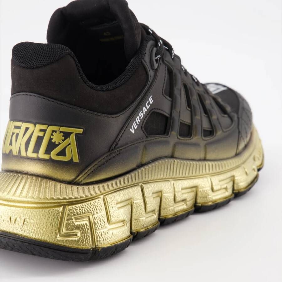 Versace Trigreca Vetersneakers Black Heren