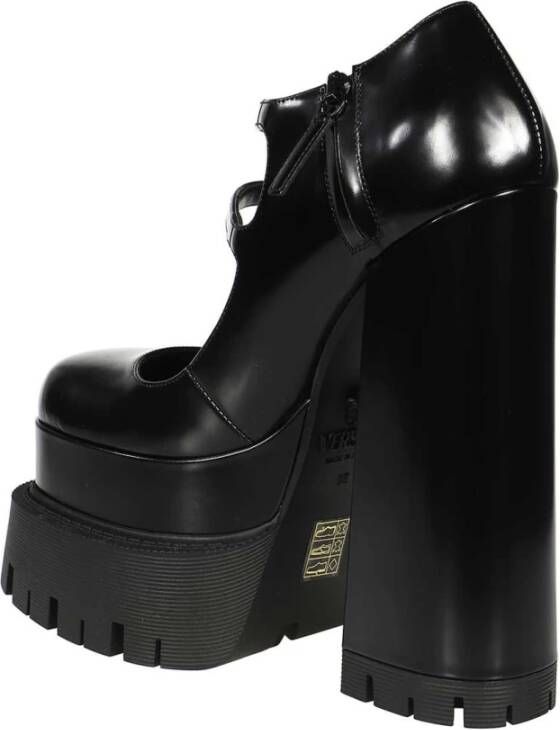 Versace Vierkante Neus Leren Pumps