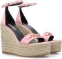 Versace Verfraaide sleehak sandalen Pink Dames - Thumbnail 14
