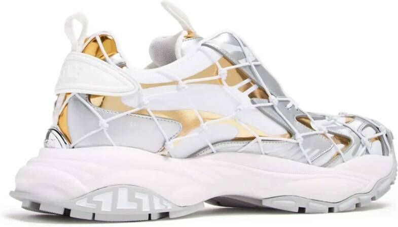 Versace Wit Zilver Goud Sneaker White Dames