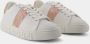 Versace Wit Roze Sneakers Suède Leer Vetersluiting White Dames - Thumbnail 3