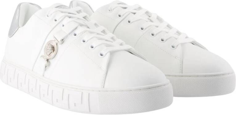 Versace Witte Canvas Sneakers Freebio Hf