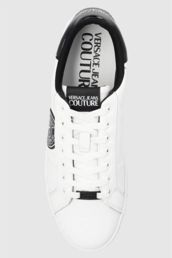 Versace Witte Jeans Couture Sneakers White Heren