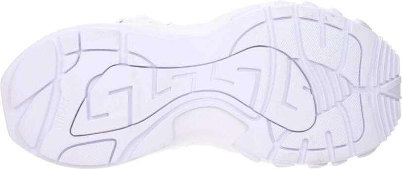 Versace Witte Leren Atletische Sneakers met Logo's