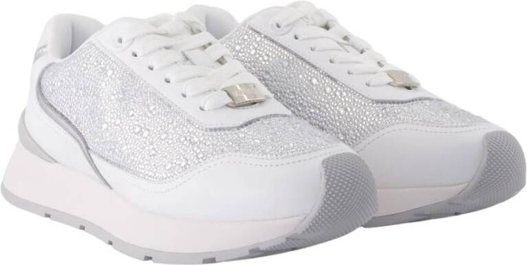 Versace Witte Leren Sneakers Gestructureerd Kalfsleer