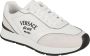Versace Witte Leren Sneakers met Borduursel White Heren - Thumbnail 2