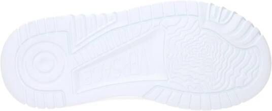 Versace Witte leren sneakers met logo