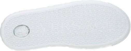 Versace Witte Leren Sneakers met Zijlogo