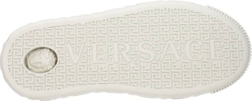 Versace Witte Leren Sneakers met Zijlogo