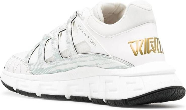 Versace Witte Sneakers voor Heren Stijlvol en Comfortabel Wit Heren