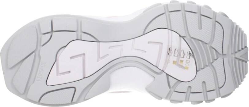 Versace Witte Stoffen Chunky Sneakers