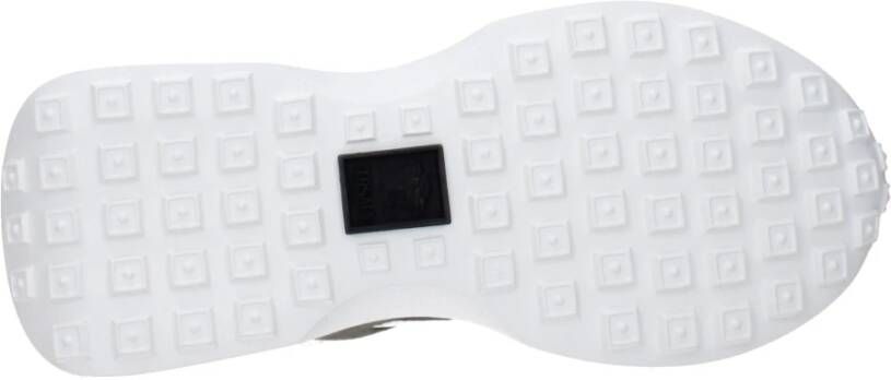 Versace Witte stoffen sneakers met logo's