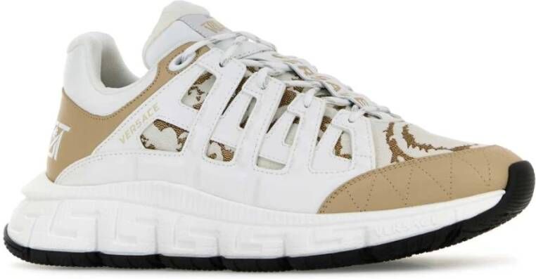 Versace Witte Trigreca Barocco sneakers