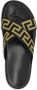 Versace Zwarte Cross-Strap Sandalen Greca Patroon - Thumbnail 2