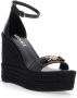 Versace Zwarte hoge hak wiggen met Medusa-detail Black Dames - Thumbnail 2