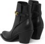 Versace Zwarte Leren Cubaanse Haklaarzen Black Dames - Thumbnail 3