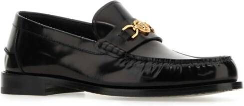 Versace Zwarte leren Medusa loafers