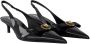 Versace Zwarte Leren Pumps Klassieke Stijl - Thumbnail 2