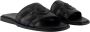 Versace Zwarte Leren Sandalen met Messing Details - Thumbnail 2