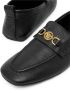 Versace Leren Driver Loafers met Metallic Detail Black Heren - Thumbnail 6