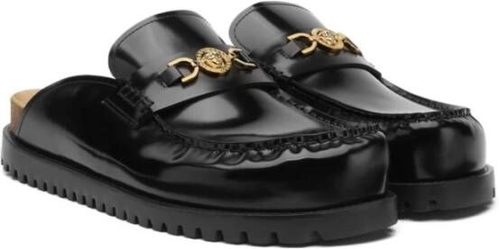 Versace Zwarte Medusa Head Sandalen Black Heren