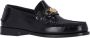 Versace Medusa Plaque Zwarte Kalfleren Mocassins Black Heren - Thumbnail 16