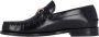 Versace Medusa Plaque Zwarte Kalfleren Mocassins Black Heren - Thumbnail 17