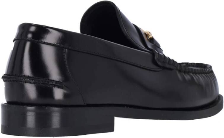 Versace Zwarte Loafer Schoenen Luxe Stijl Black Heren