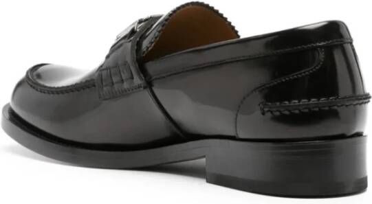 Versace Zwarte platte schoenen met Greca-hardware Black Heren
