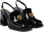 Versace Zwarte sandalen met hak en kristallen versiering Black Dames - Thumbnail 2
