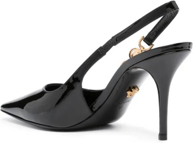 Versace Zwarte Sandalen met Hak Zwart Dames