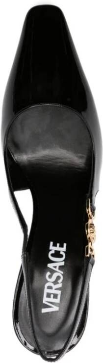 Versace Zwarte Sandalen met Hak Zwart Dames