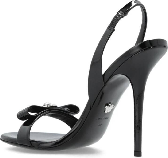 Versace Zwarte Sandalen met Strik