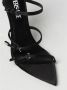 Versace Zwarte satijnen sandalen met hoge hak - Thumbnail 2