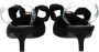 Versace Zwarte Satijnen Platte Sandalen met Puntige Neus - Thumbnail 2
