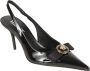 Versace Zwarte slingback met hak van kalfsleer Black Dames - Thumbnail 2