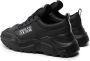 Versace Jeans Couture Zwarte leren sneakers Black Heren - Thumbnail 6