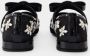 Versace Gianni Ribbon Flat Shoes Leather Black in zwart - Thumbnail 4