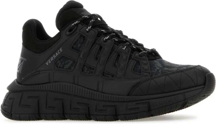 Versace Zwarte Trigreca Baroque Sneakers