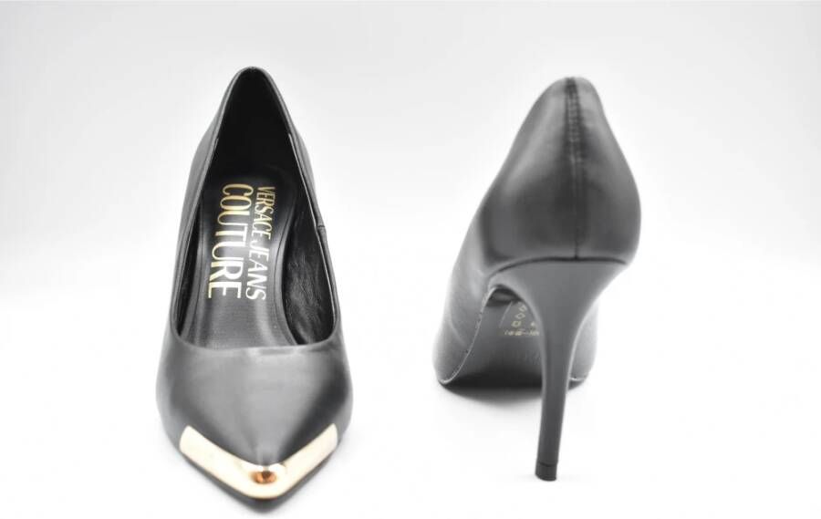 Versace Zwarte Veterschoenen Platte Aw23