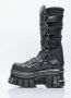 Vetements Chunky Leren Tower Laarzen Black Dames - Thumbnail 4