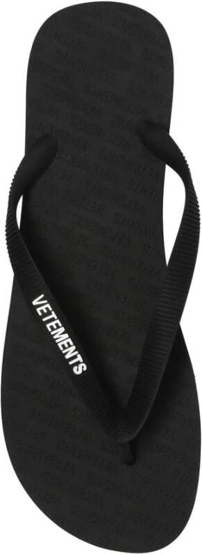 Vetements Flip-flops met logo Zwart Heren