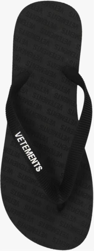 Vetements Flip-flops with logo Zwart Heren