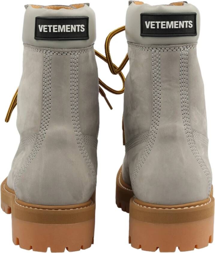 Vetements Lace-up Boots Grijs Heren