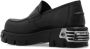 Vetements Zwarte Platform Loafers met Ingedrukt Logo Black Dames - Thumbnail 5