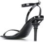 Vetements Zwarte lakleren Eiffeltoren sandalen Black Dames - Thumbnail 3