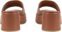 Via Roma 15 Bruine leren sandalen met laserlogo - Thumbnail 2